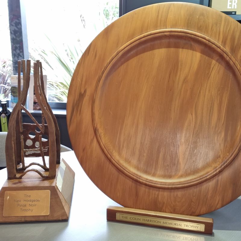 Nelson Winegrowers Chardonnay and Pinot Noir trophies